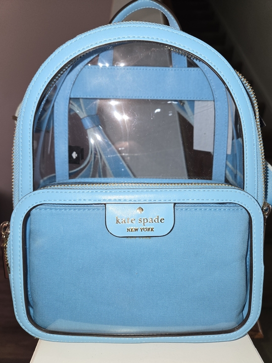 kate spade Handbags - kate spade baby blue clear mini backpack